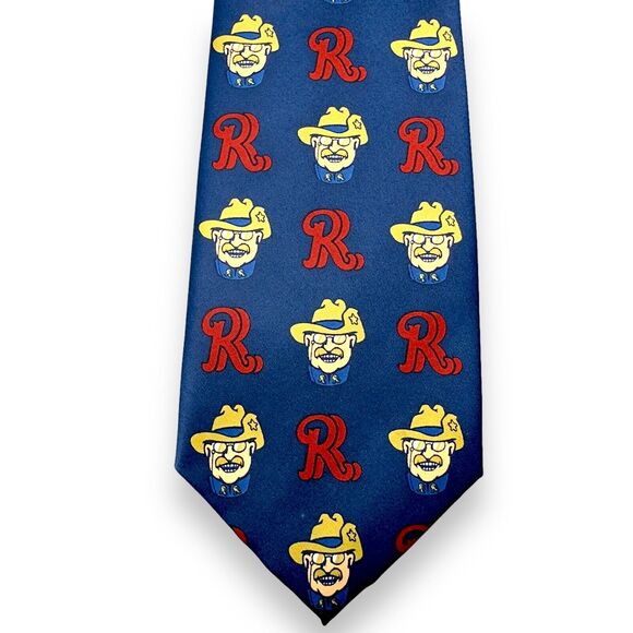 Boutique 100% Silk Dress Tie Made in‎ Italy Cowboy RR 57" 3.5" - Picture 5 of 9